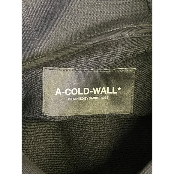 Rare A-Cold-Wall* Black Grid Logo Hoodie Spring/Summer 2023 Size Medium New - Picture 7 of 10